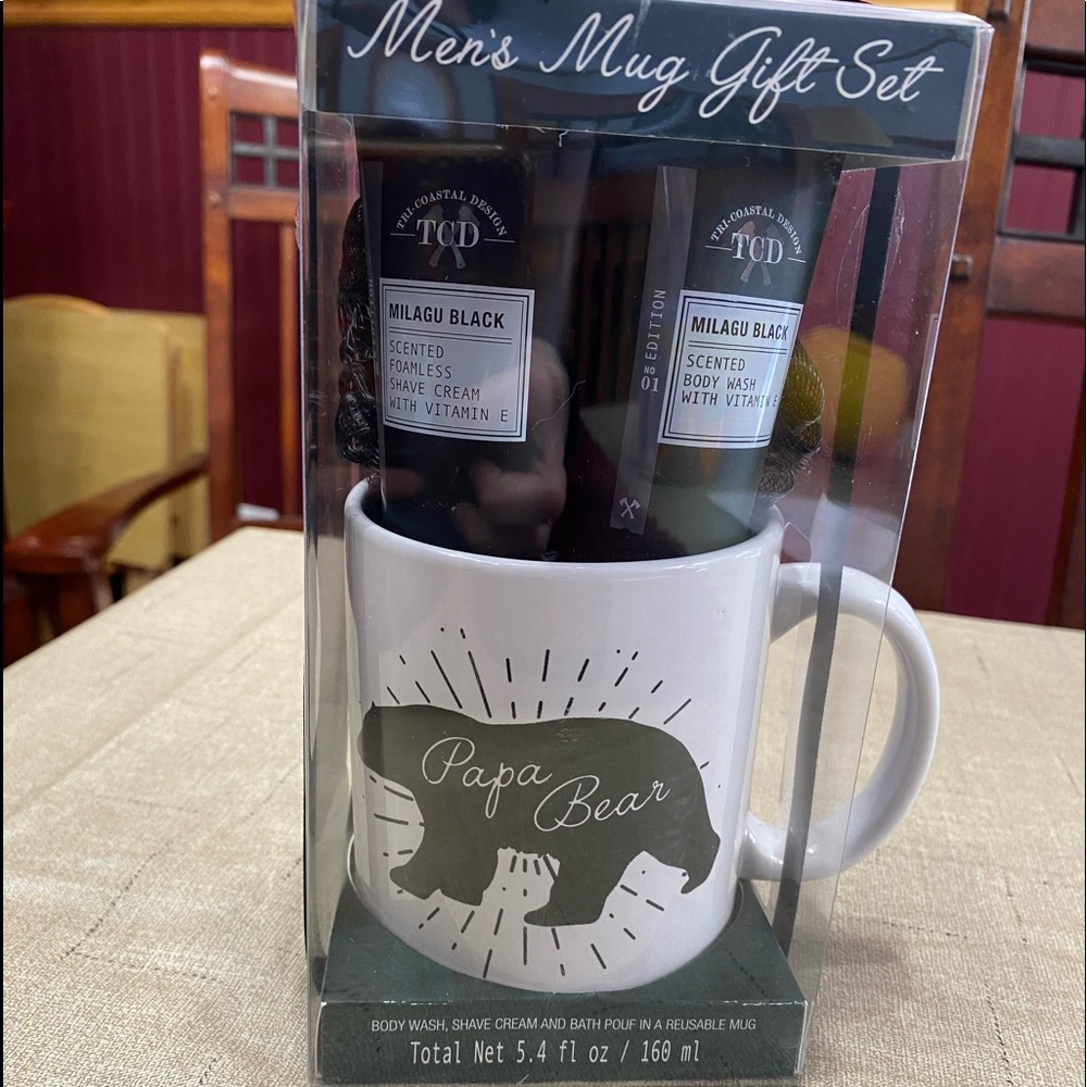 Mens mug shower gift set